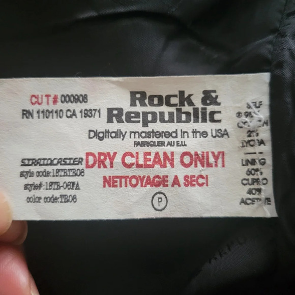 Rock & Republic Denim Jacket / Studded / Size Medium - Picture 10 of 12